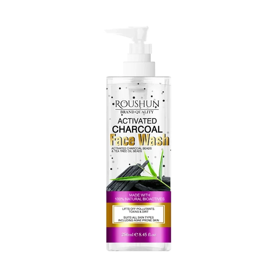 ROUSHUN Charcoal Face Wash Personal Care Product 250 ml OEM/ODM Rs-30318 product image for OEM/ODM private label personal care product manufacturing