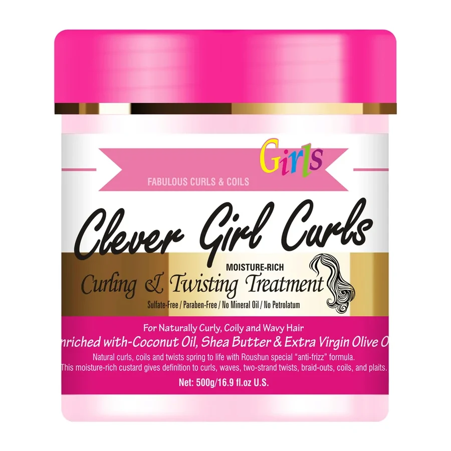 ROUSHUN Clever Girl Curls Curling & Twisting Care for Natural Curly Hair 500g white background product image for OEM/ODM private label hair care
