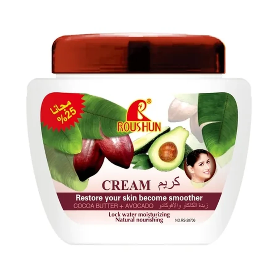 ROUSHUN Cocoa+avocado + Body Cream 350 ml OEM/ODM Rs-28706 product image for OEM/ODM private label body cream manufacturing