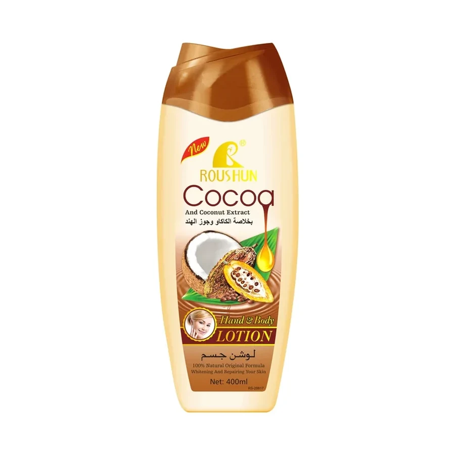 ROUSHUN Cocoa Body Lotion 400 ml OEM/ODM Rs-28817 product image for OEM/ODM private label body lotion manufacturing