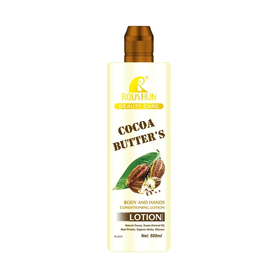 ROUSHUN Cocoa Body Lotion 600 ml OEM/ODM Rs-28723 product image for OEM/ODM private label body lotion manufacturing
