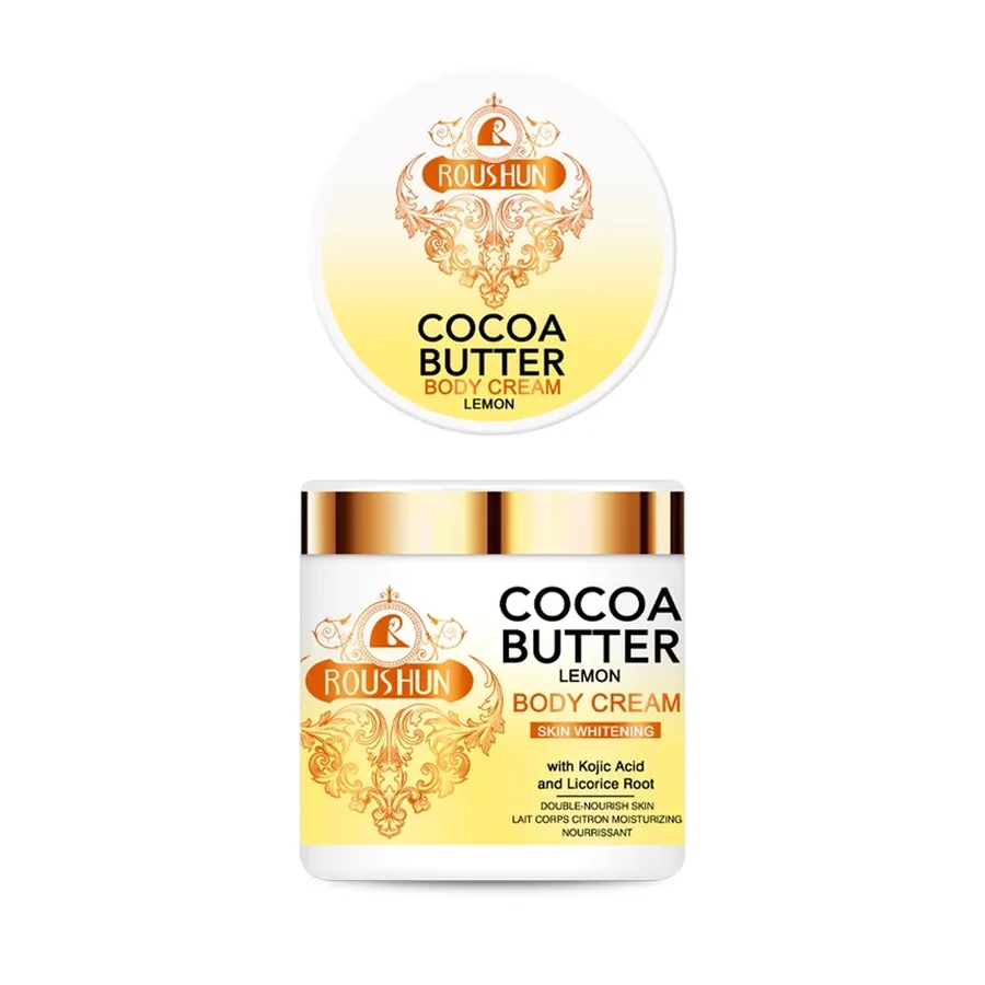 ROUSHUN + Cocoa Butter+lemon Body Cream 500 ml OEM/ODM Rs-30675 product image for OEM/ODM private label body cream manufacturing