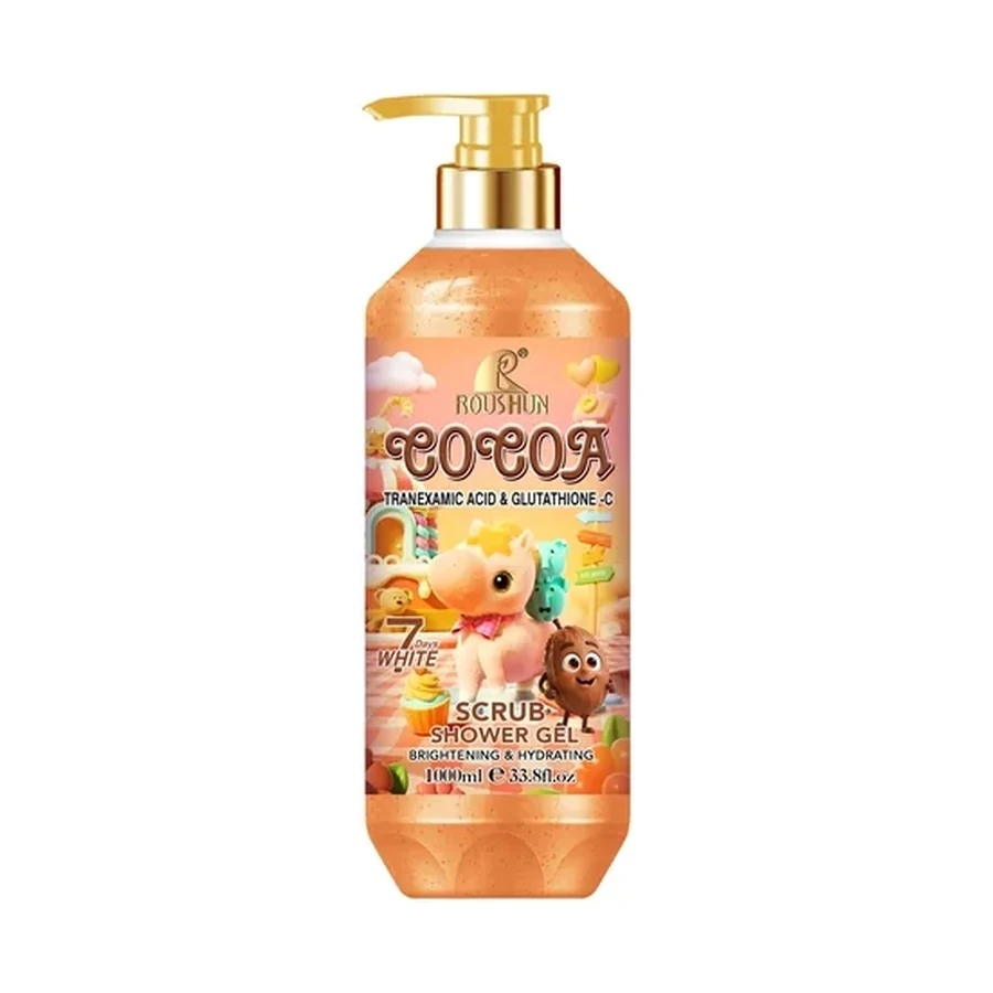 جل استحمام ومقشر الكاكاو من ROUSHUN سعة 1000 ml OEM/ODM Rs-30979