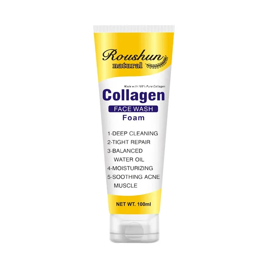 ROUSHUN Collagen Face Wash Foam Personal Care Product 100 ml OEM/ODM Rs-30011 product image for OEM/ODM private label personal care product manufacturing