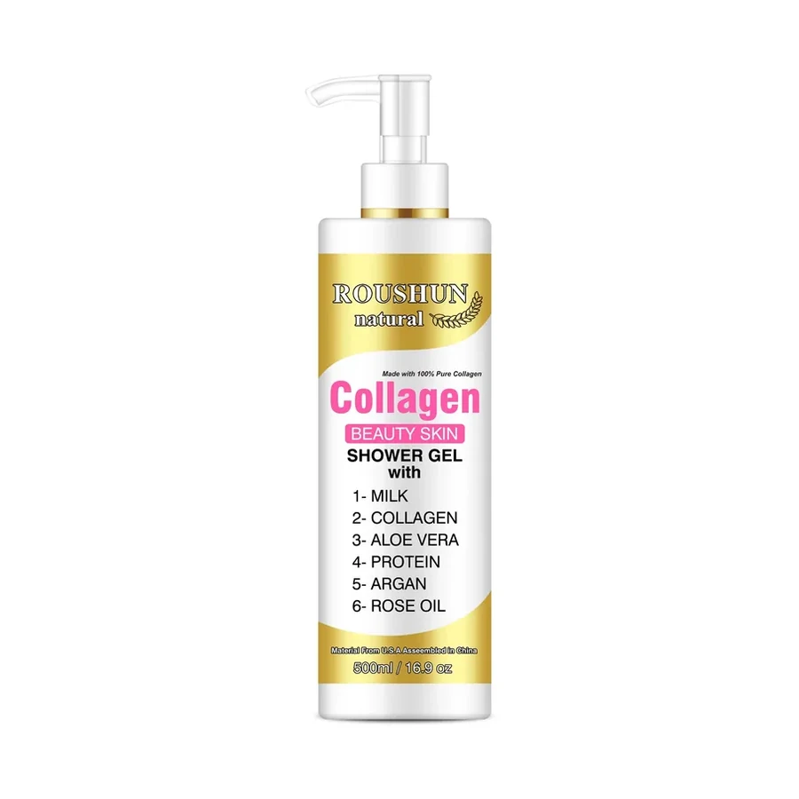 ROUSHUN Collagen Shower Gel 500 ml OEM/ODM Rs-30006 product image for OEM/ODM private label shower gel manufacturing