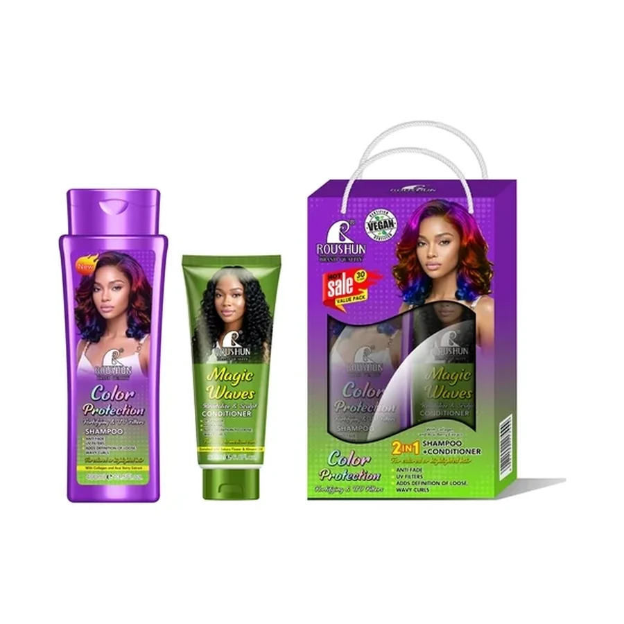 ROUSHUN Color Protection Shampoo Kit Hair Care Set 400 ml OEM/ODM Rs-31022 product image for OEM/ODM private label hair care manufacturing