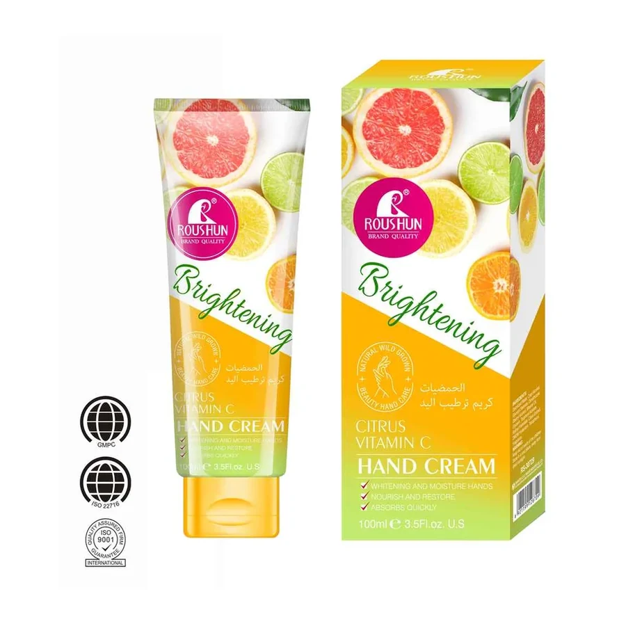ROUSHUN VC Cream Citrus Vitamic C Hand Cream model RS-30729 product image for OEM/ODM private label body cream manufacturing