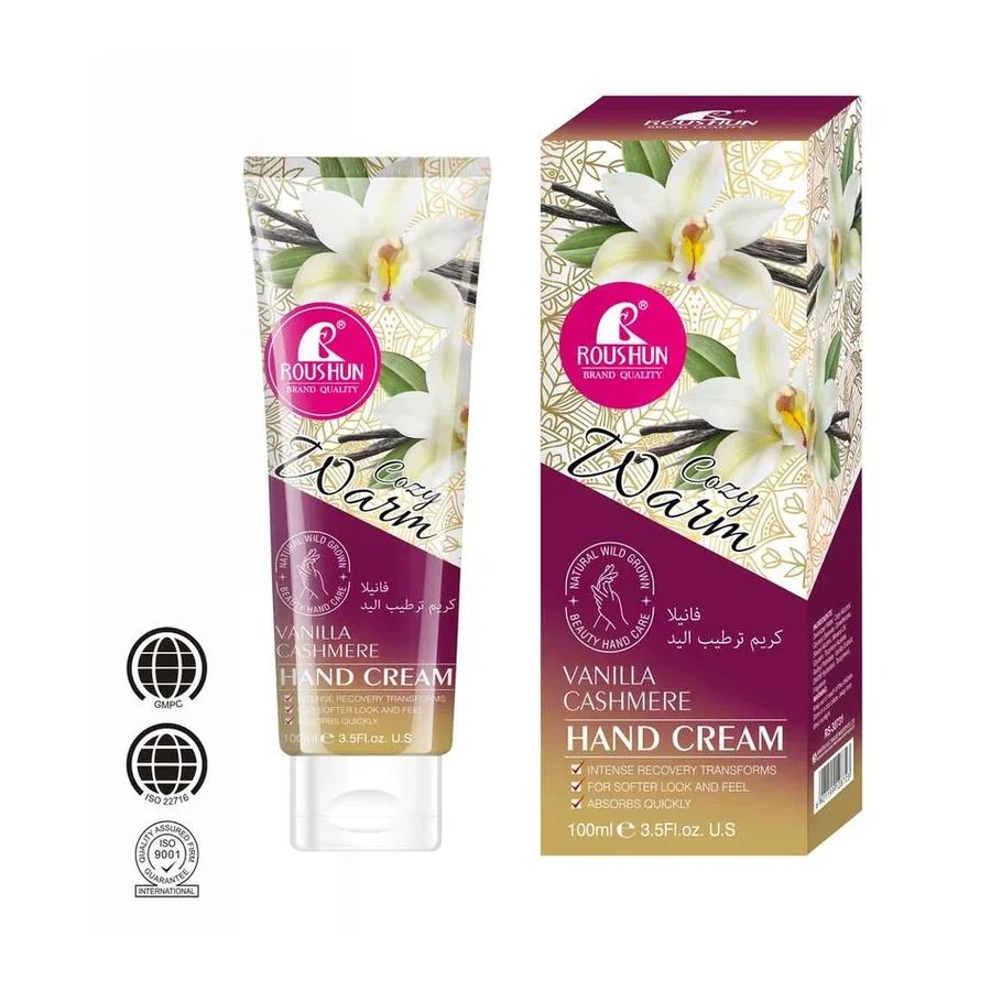 ROUSHUN Cream Vanilla Cashmere Hand Cream model RS-30731 product image for OEM/ODM private label body cream manufacturing