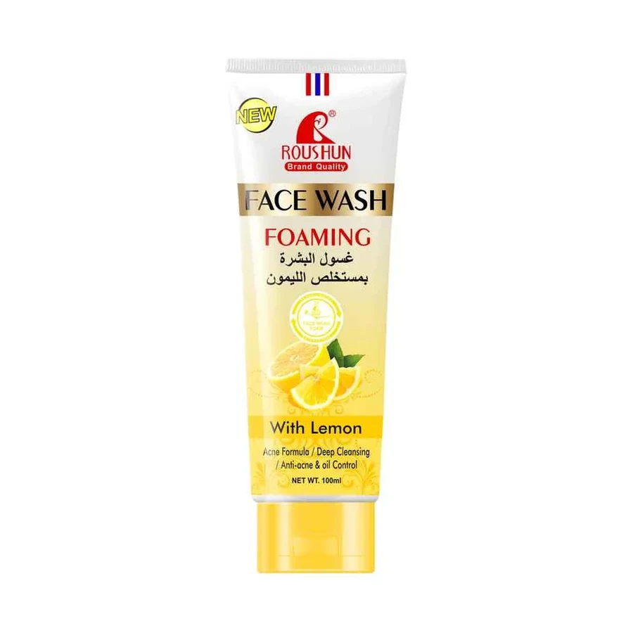 ROUSHUN Facial Cleanser Lemon Face Wash model RS-30725 product image for OEM/ODM private label facial cleanser manufacturing