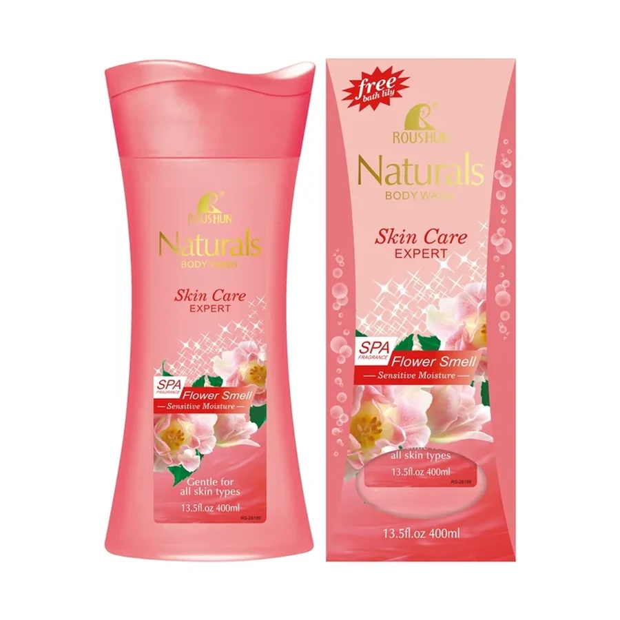 ROUSHUN Flower Smell Shower Gel 400 ml OEM/ODM Rs-28186 product image for OEM/ODM private label shower gel manufacturing