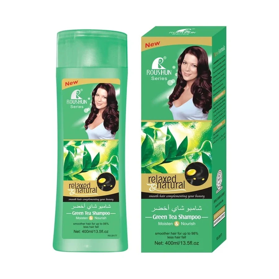 ROUSHUN Greentea Shampoo 400 ml OEM/ODM Rs-28177 product image for OEM/ODM private label shampoo manufacturing