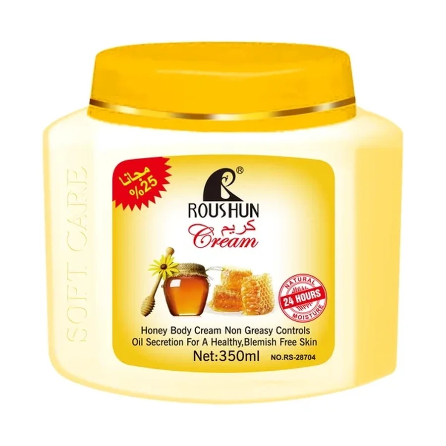 ROUSHUN Honey Body Cream 350 ml OEM/ODM Rs-28704 product image for OEM/ODM private label body cream manufacturing