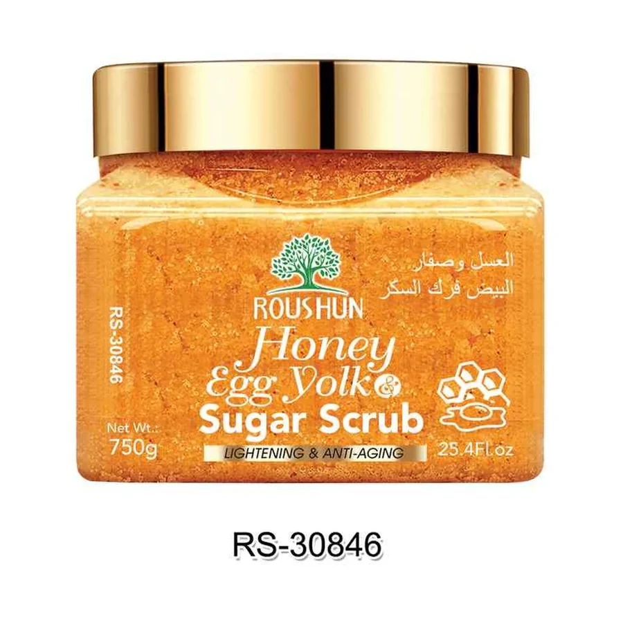 ROUSHUN Honey And Egg Sugar Scrub model RS-30846 product image for OEM/ODM private label body scrub manufacturing