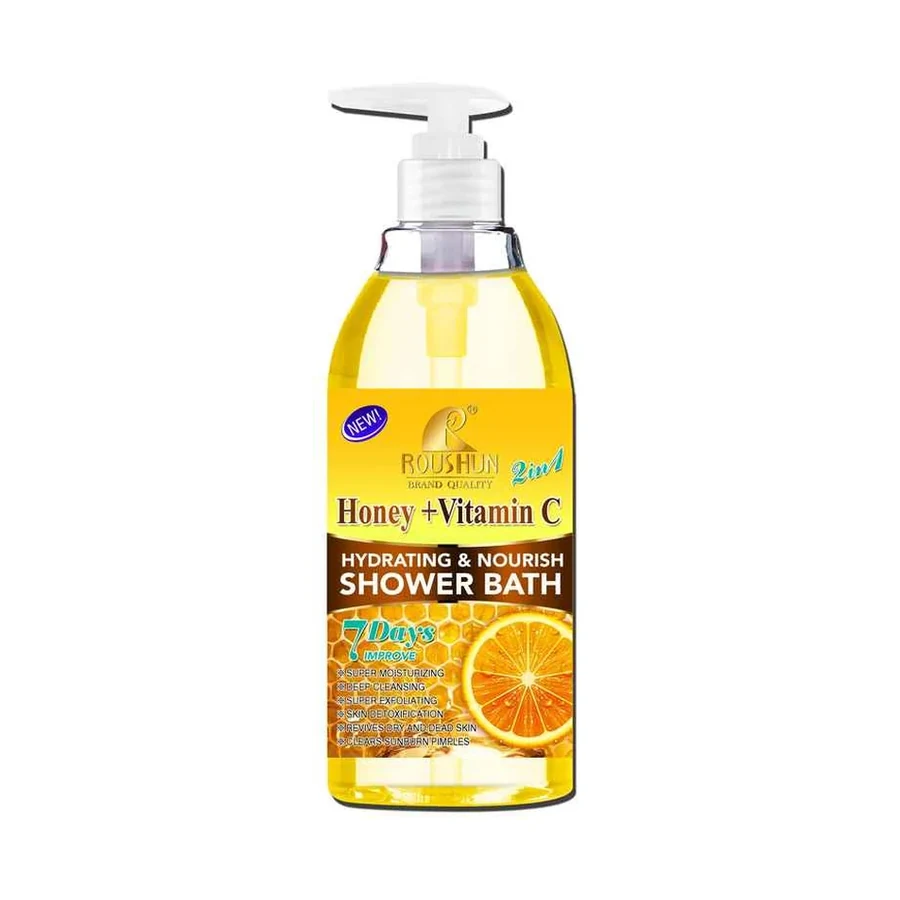 ROUSHUN Honey VC Shower Gel model RS-30756 product image for OEM/ODM private label shower gel manufacturing