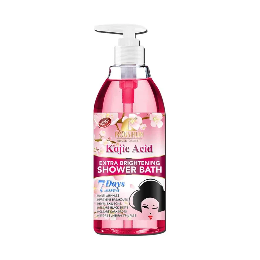 ROUSHUN Kojic Acid Shower Gel model RS-30754 product image for OEM/ODM private label shower gel manufacturing