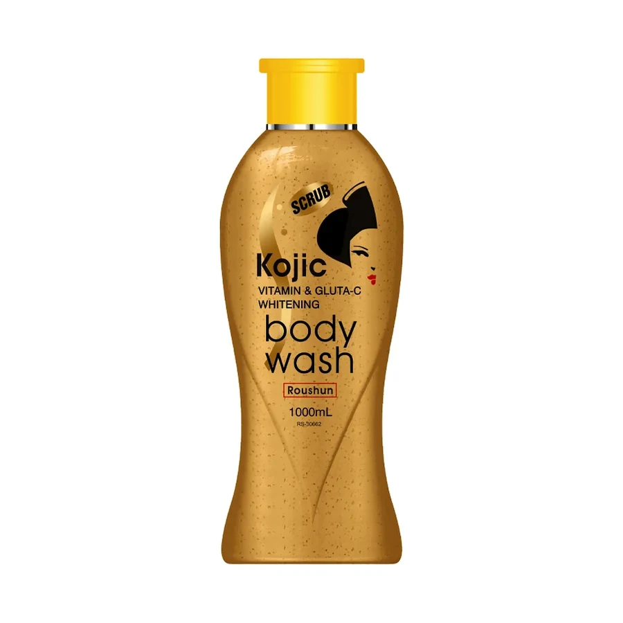 ROUSHUN Kojic Scrub Body Wash Shower Gel 1 L OEM/ODM Rs-30662 product image for OEM/ODM private label shower gel manufacturing