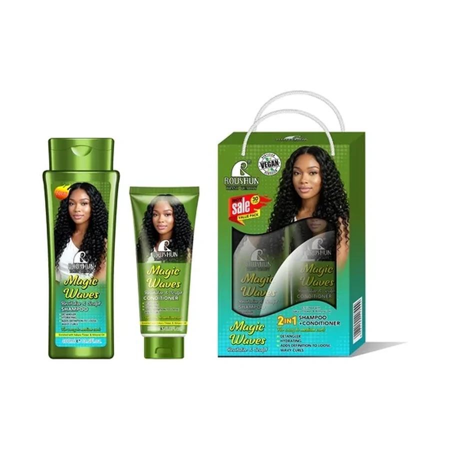 ROUSHUN Magic Waves Shampoo Kit Hair Care Set 400 ml OEM/ODM Rs-31021 product image for OEM/ODM private label hair care manufacturing
