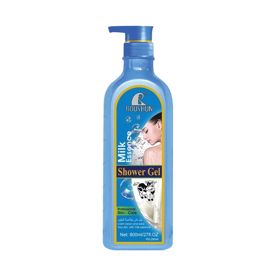 ROUSHUN Milk Shower Gel 800 ml OEM/ODM Rs-29049 product image for OEM/ODM private label shower gel manufacturing