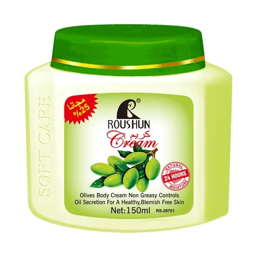 ROUSHUN Olive Body Cream 150 ml OEM/ODM Rs-28701 product image for OEM/ODM private label body cream manufacturing