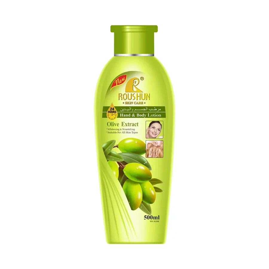 ROUSHUN Olive Body Lotion 500 ml OEM/ODM Rs-30268 product image for OEM/ODM private label body lotion manufacturing