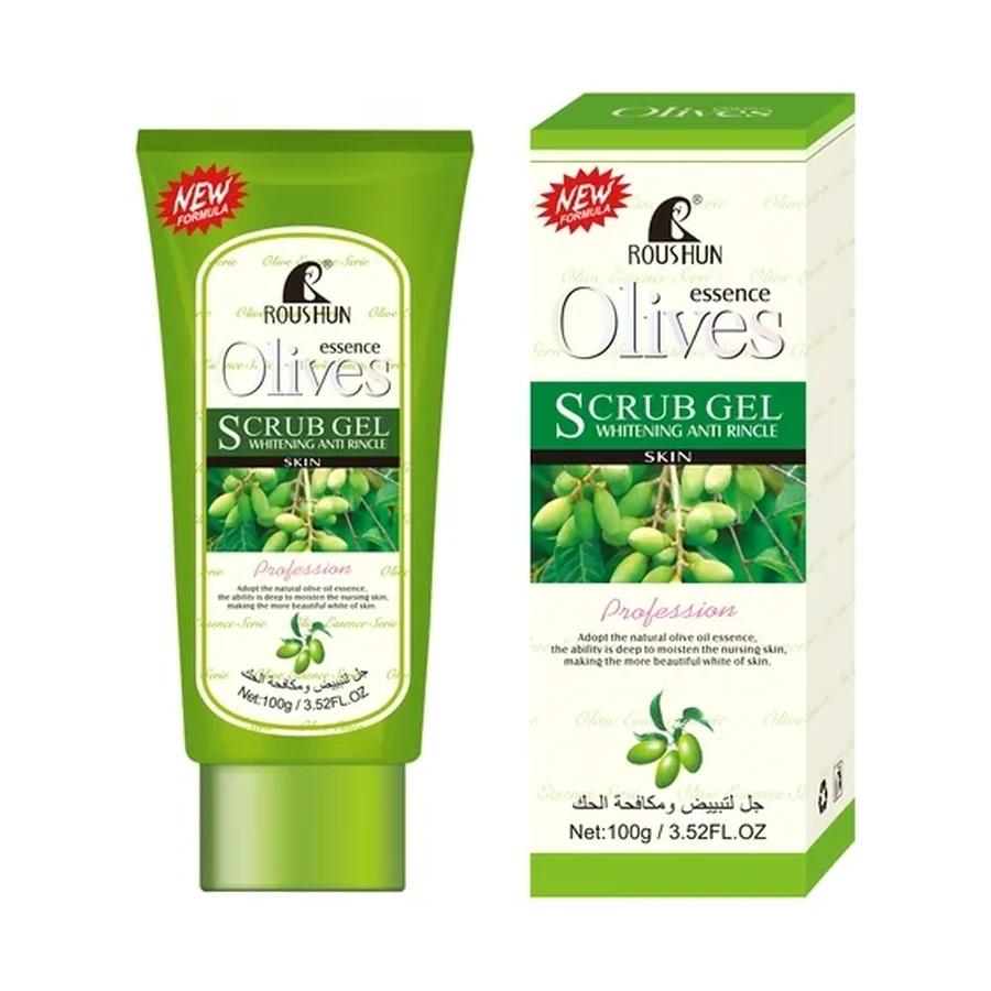ROUSHUN Olive Scrub Gel Personal Care Product 100 ml OEM/ODM Rs-18114 product image for OEM/ODM private label personal care product manufacturing