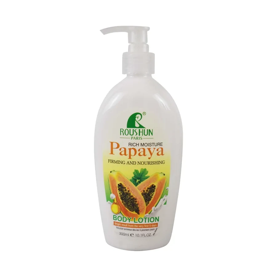 ROUSHUN Papaya Body Lotion 300 ml OEM/ODM Rs-30541 product image for OEM/ODM private label body lotion manufacturing