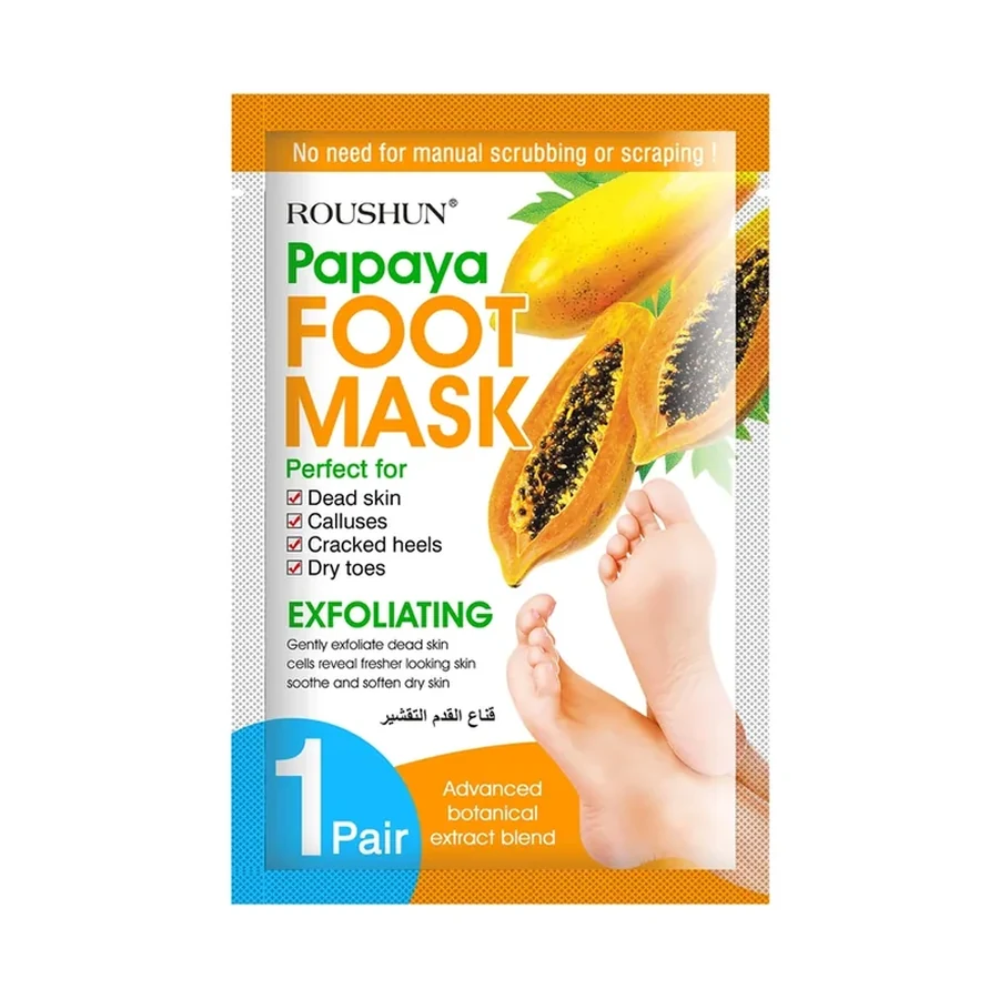 ROUSHUN Papaya Foot Face Mask OEM/ODM Rs-30449 product image for OEM/ODM private label skincare manufacturing