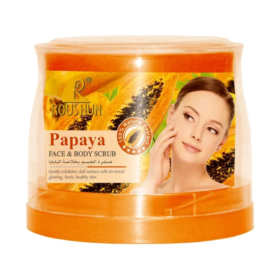 ROUSHUN Papaya Scurb Personal Care Product 300 ml OEM/ODM Rs-28878 product image for OEM/ODM private label personal care product manufacturing
