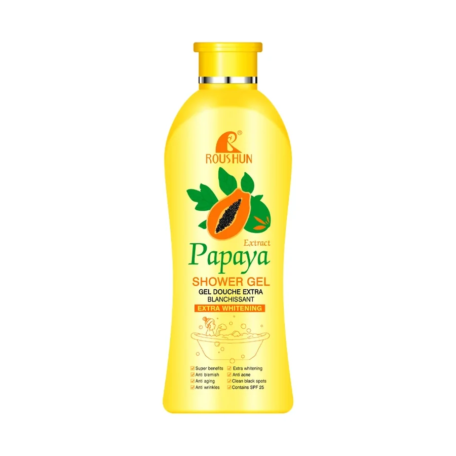 ROUSHUN Papaya Shower Gel 1000 ml OEM/ODM Rs-30648 product image for OEM/ODM private label shower gel manufacturing