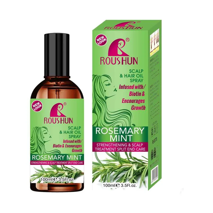 ROUSHUN Rosemary Mint Hair Oil Spray model RS-30776 product image for OEM/ODM private label hair care manufacturing