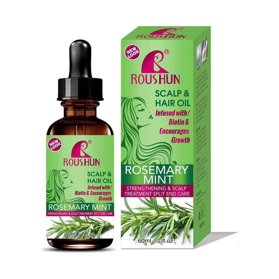 ROUSHUN Rosemary Mint Hair Oil model RS-30715 product image for OEM/ODM private label hair care manufacturing