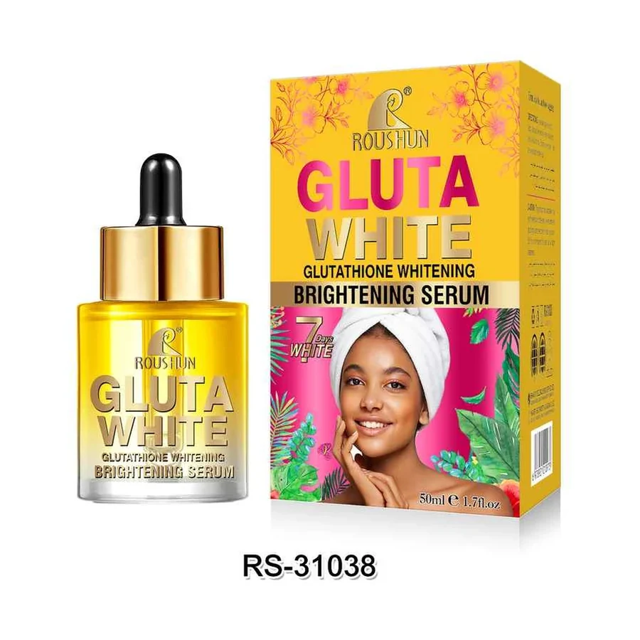 ROUSHUN GLUTA WHITE Brightening Serum model RS-31038 product image for OEM/ODM private label skincare serum manufacturing