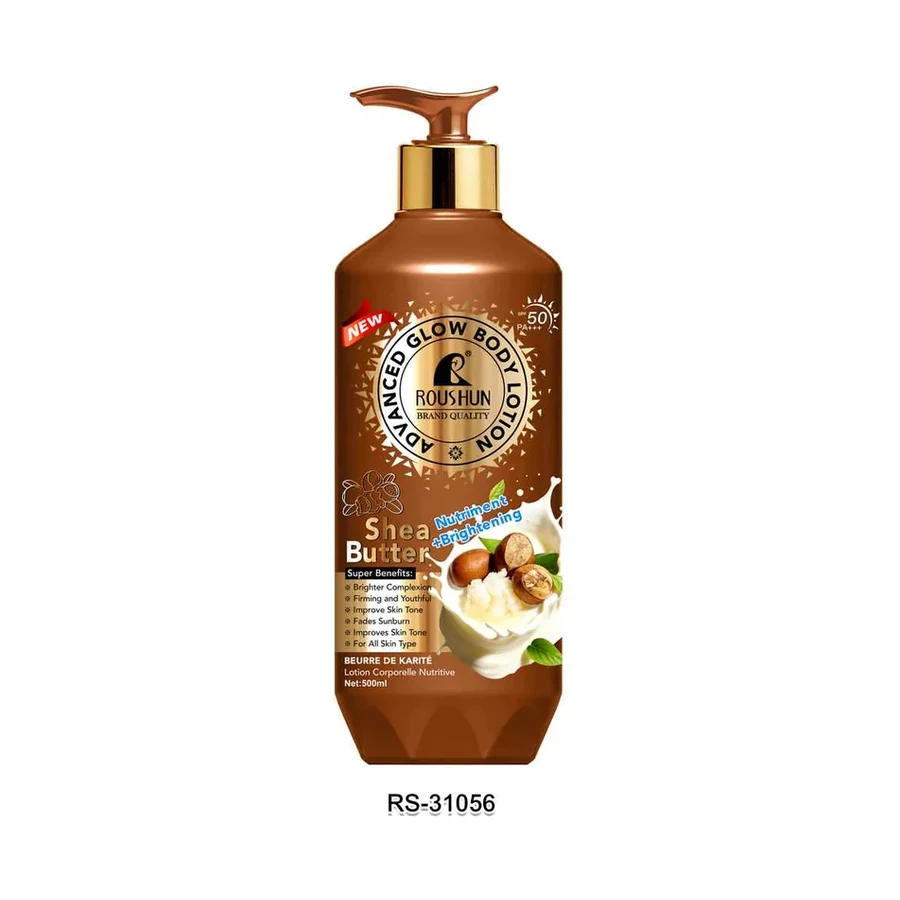 ROUSHUN Shea Butter Advanced Moisture Body Lotion model RS-31056 product image for OEM/ODM private label body lotion manufacturing