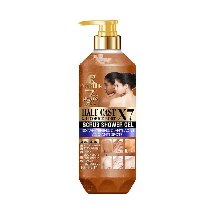 ROUSHUN HALF CAST Shower Gel Half Cast Scrub Shower Gel model RS-30783 product image for OEM/ODM private label shower gel manufacturing