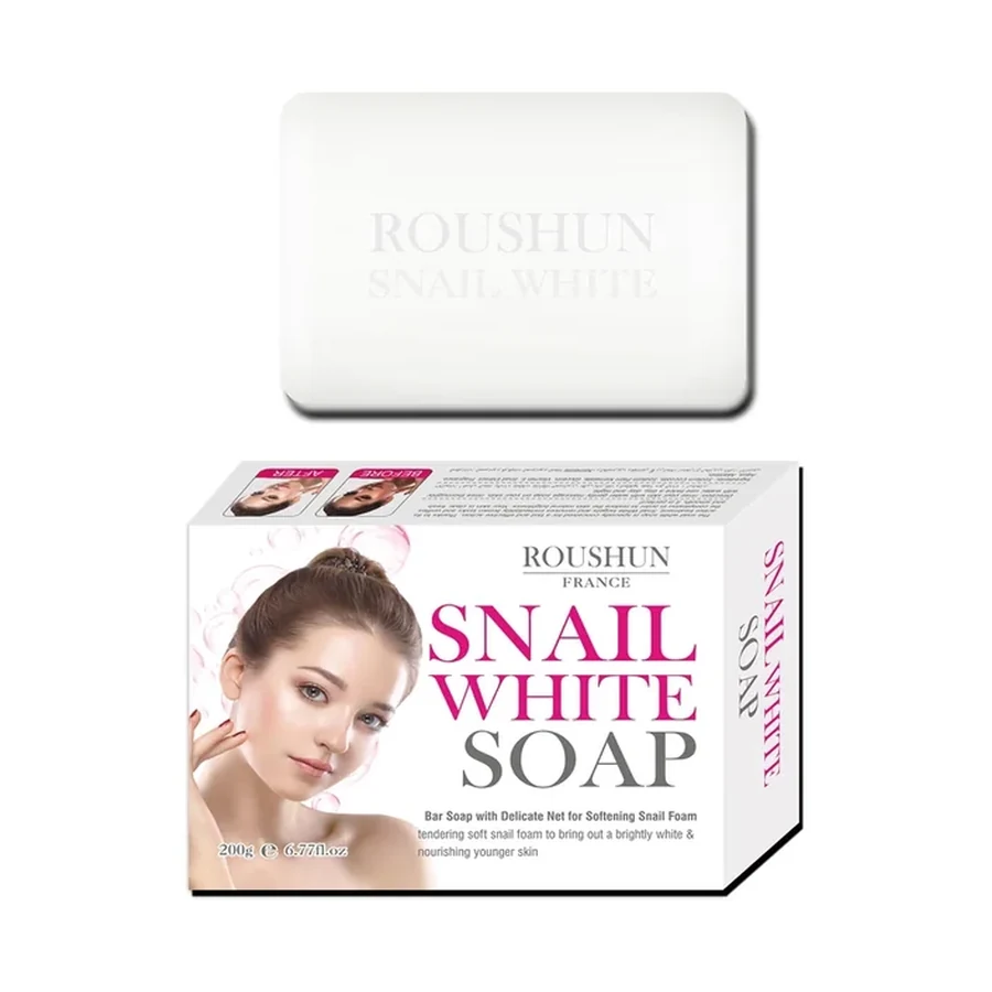 ROUSHUN Snail Brightening Soap 200 g OEM/ODM Rs-30622 product image for OEM/ODM private label soap manufacturing