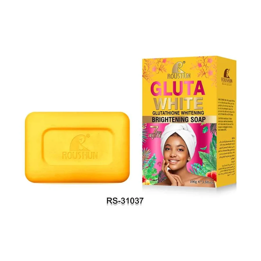 ROUSHUN GLUTA WHITE Brightening Soap model RS-31037 product image for OEM/ODM private label soap manufacturing