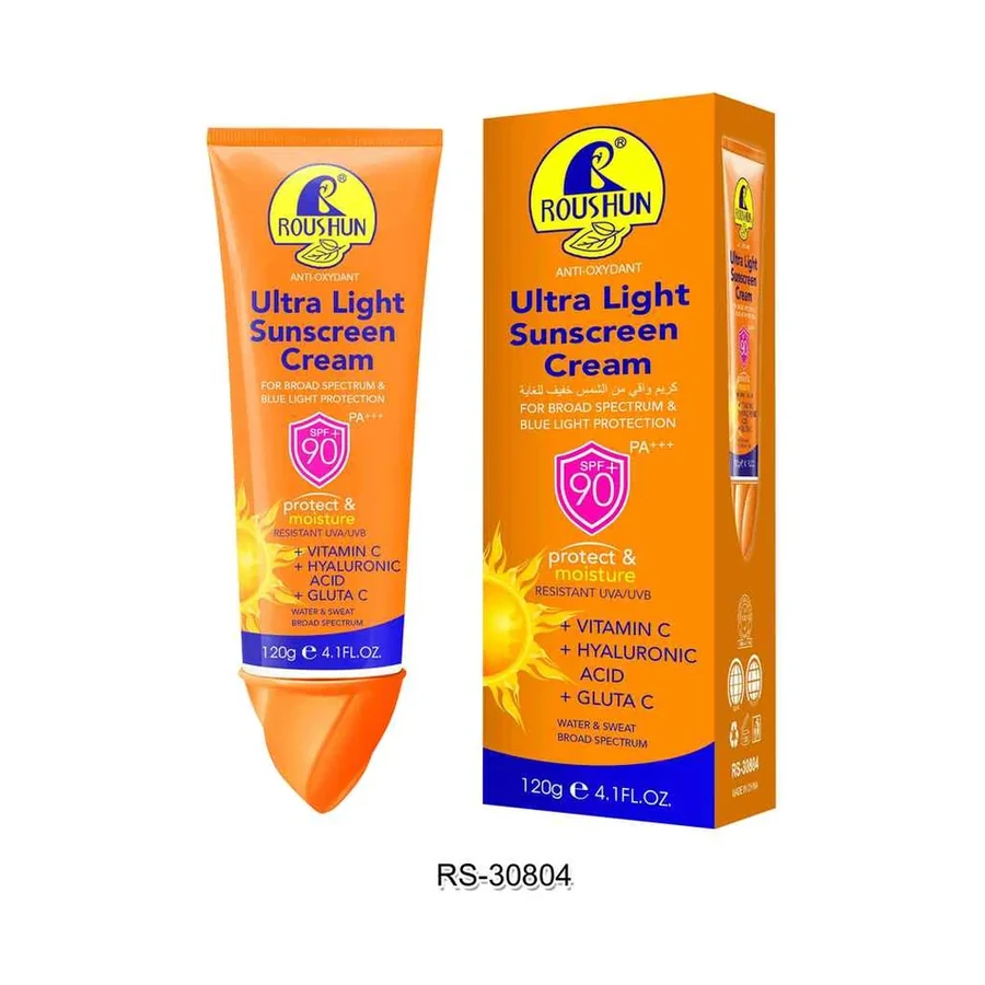 ROUSHUN SPF 90 Sunscreen Sunscreen model RS-30804 product image for OEM/ODM private label sunscreen manufacturing
