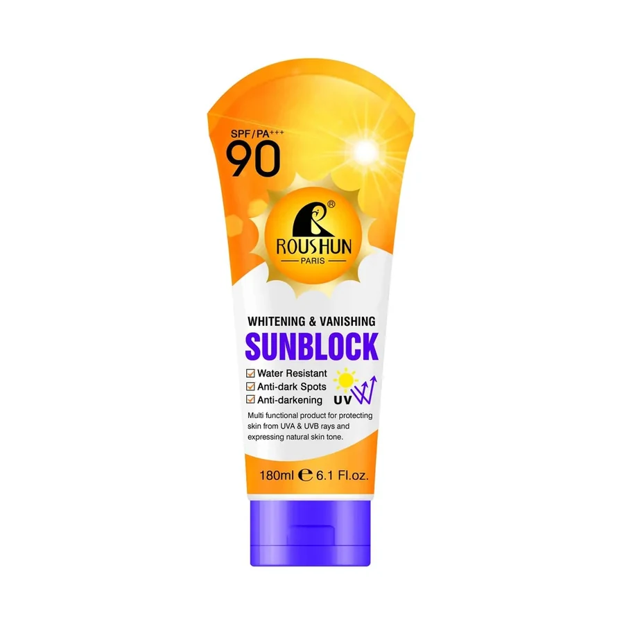 ROUSHUN SPF90 Sunscreen Sunscreen model RS-30593 product image for OEM/ODM private label sunscreen manufacturing
