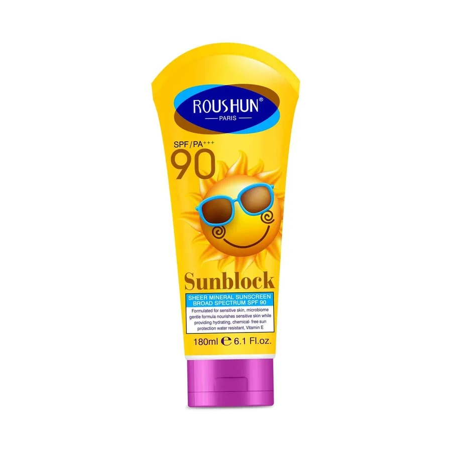 ROUSHUN Sunscreen model RS-30595 product image for OEM/ODM private label sunscreen manufacturing