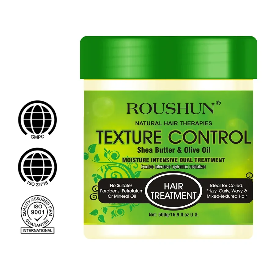 ROUSHUN Texture Control Moisture Intensive Dual Hair Care for Curly Hair 500g white background product image for OEM/ODM private label hair care