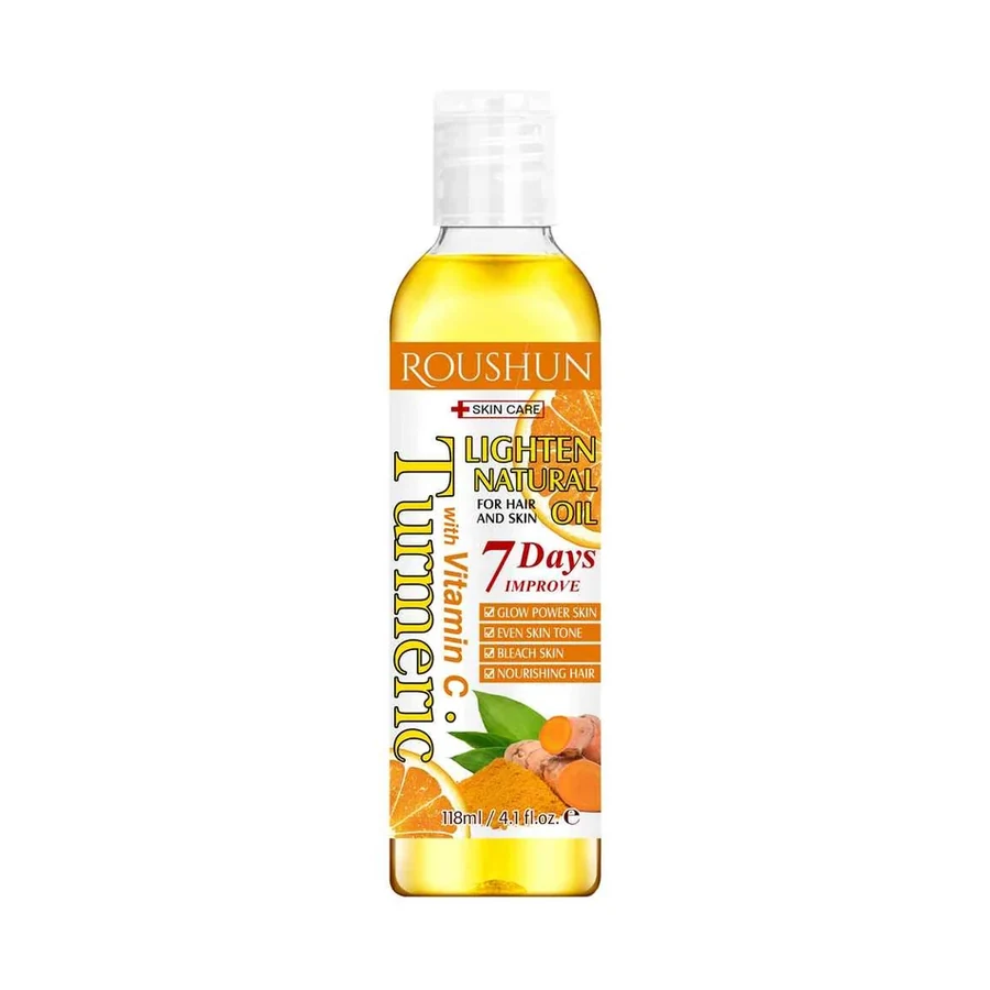 ROUSHUN Turmeric Lighten Natural Oil model RS-30775 product image for OEM/ODM private label body oil manufacturing