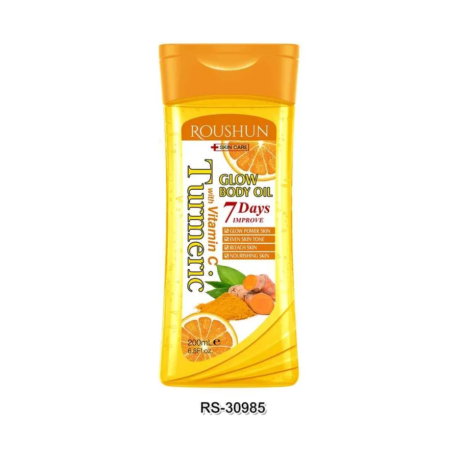 ROUSHUN Turmeric Body Oil Body Oil model RS-30985 product image for OEM/ODM private label body oil manufacturing