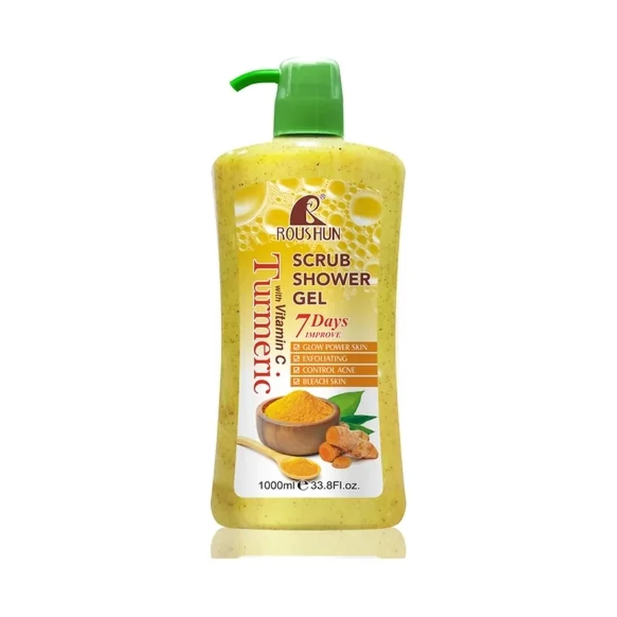 ROUSHUN Turmeric Scrub Shower Gel 1000 ml OEM/ODM Rs-30769 product image for OEM/ODM private label shower gel manufacturing