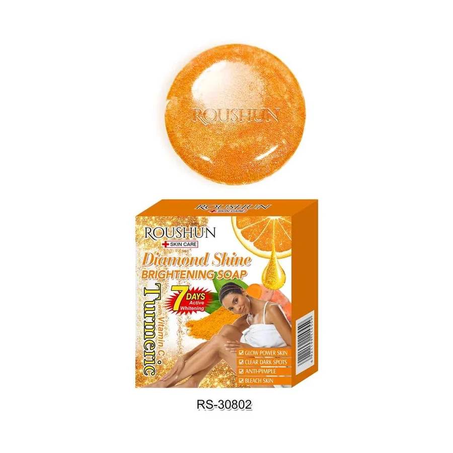 ROUSHUN VC Soap VC Turmeric Soap model RS-30802 product image for OEM/ODM private label soap manufacturing