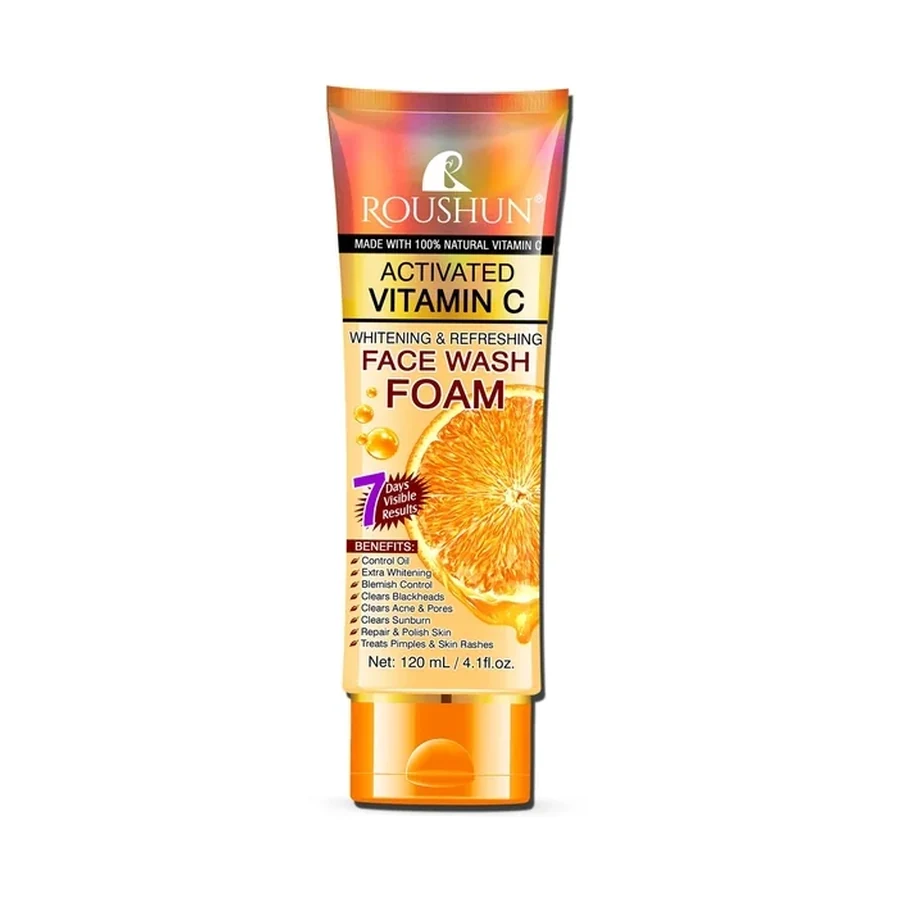 ROUSHUN Vc VC Face Wash Foam Personal Care Product 120 ml OEM/ODM Rs-30698 product image for OEM/ODM private label personal care product manufacturing