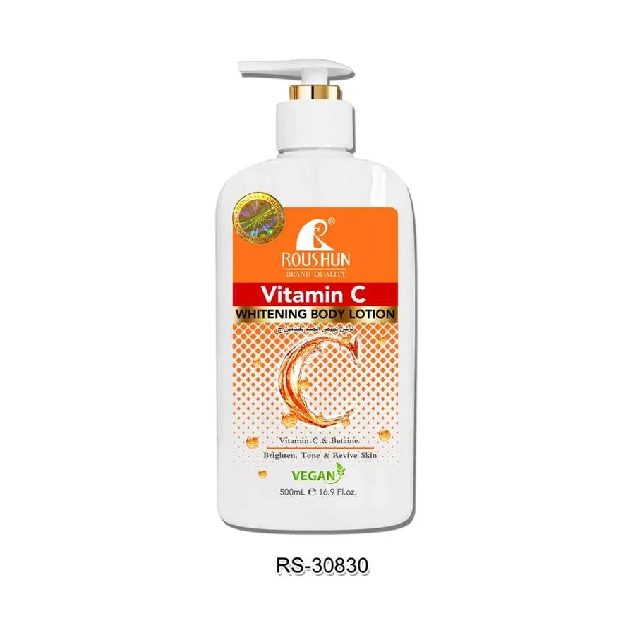 ROUSHUN VC Body Lotion Vitamin C Body Lotion model RS-30830 product image for OEM/ODM private label body lotion manufacturing