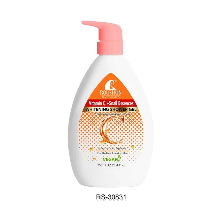 ROUSHUN VC Shower Gel Vitamin C Shower Gel model RS-30831 product image for OEM/ODM private label shower gel manufacturing