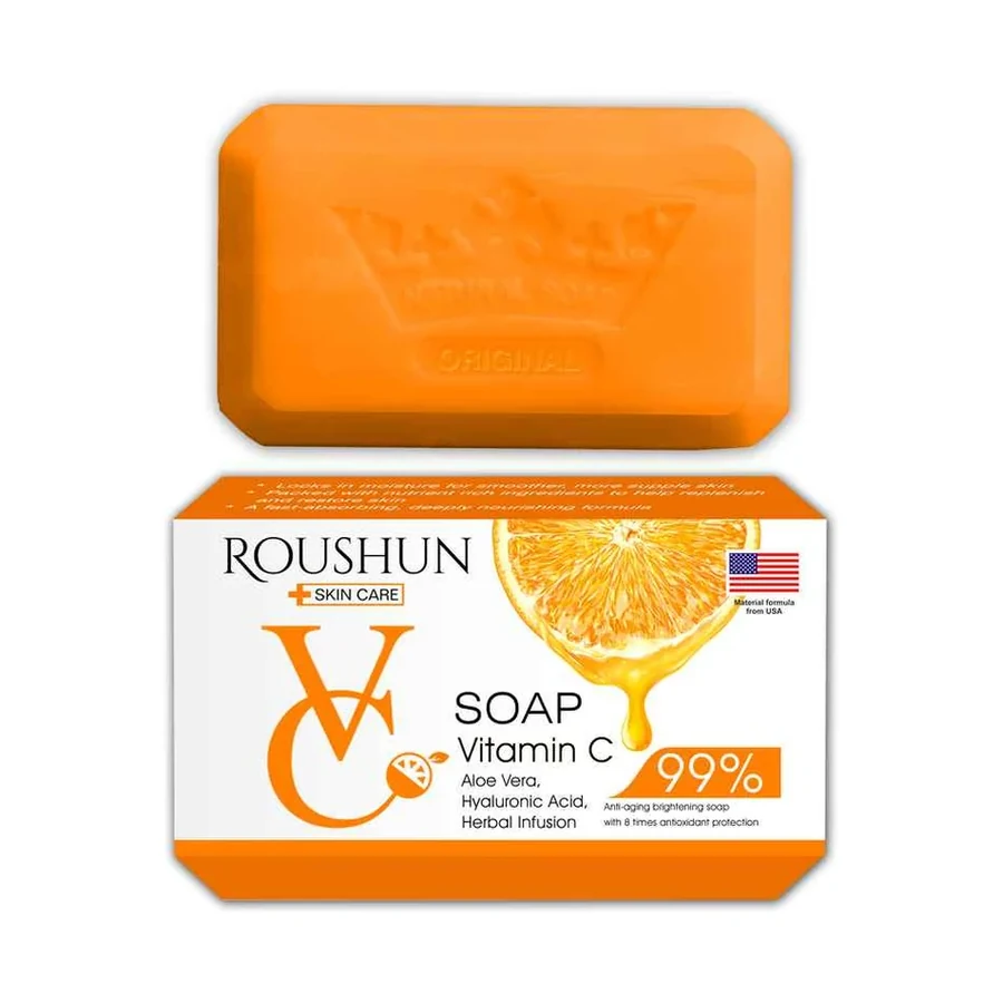 ROUSHUN Vitamin C Soap model RS-30095 product image for OEM/ODM private label soap manufacturing