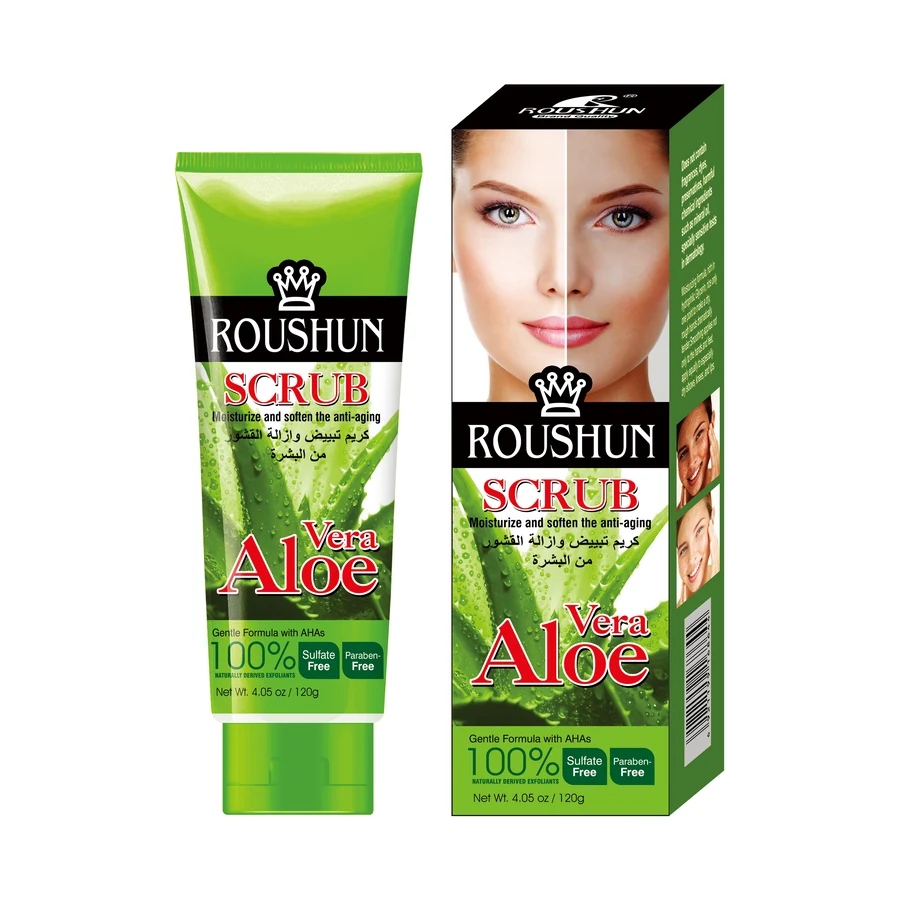 Aloe Vera Body Scrub 120 g model RS-29686 product packaging for private label OEM/ODM