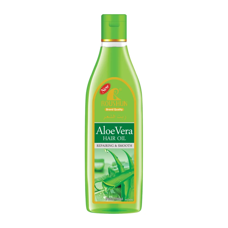 Aloe Vera Hair Oil 230 ml model RS-29302 product packaging for private label OEM/ODM